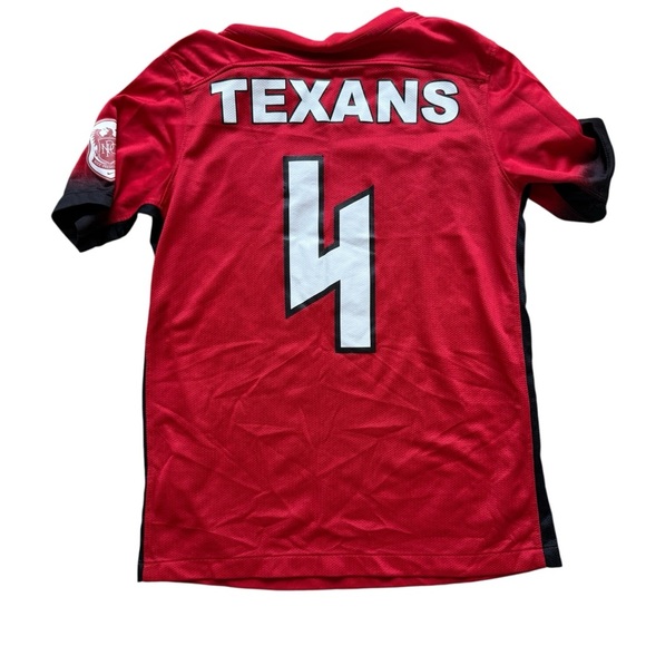 Nike Texans #4 Soccer Jersey & Shorts Set Red Kids L Unisex Crest Logo DRI-FIT - Picture 2 of 12